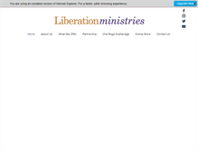 Tablet Screenshot of liberationministries.co.uk